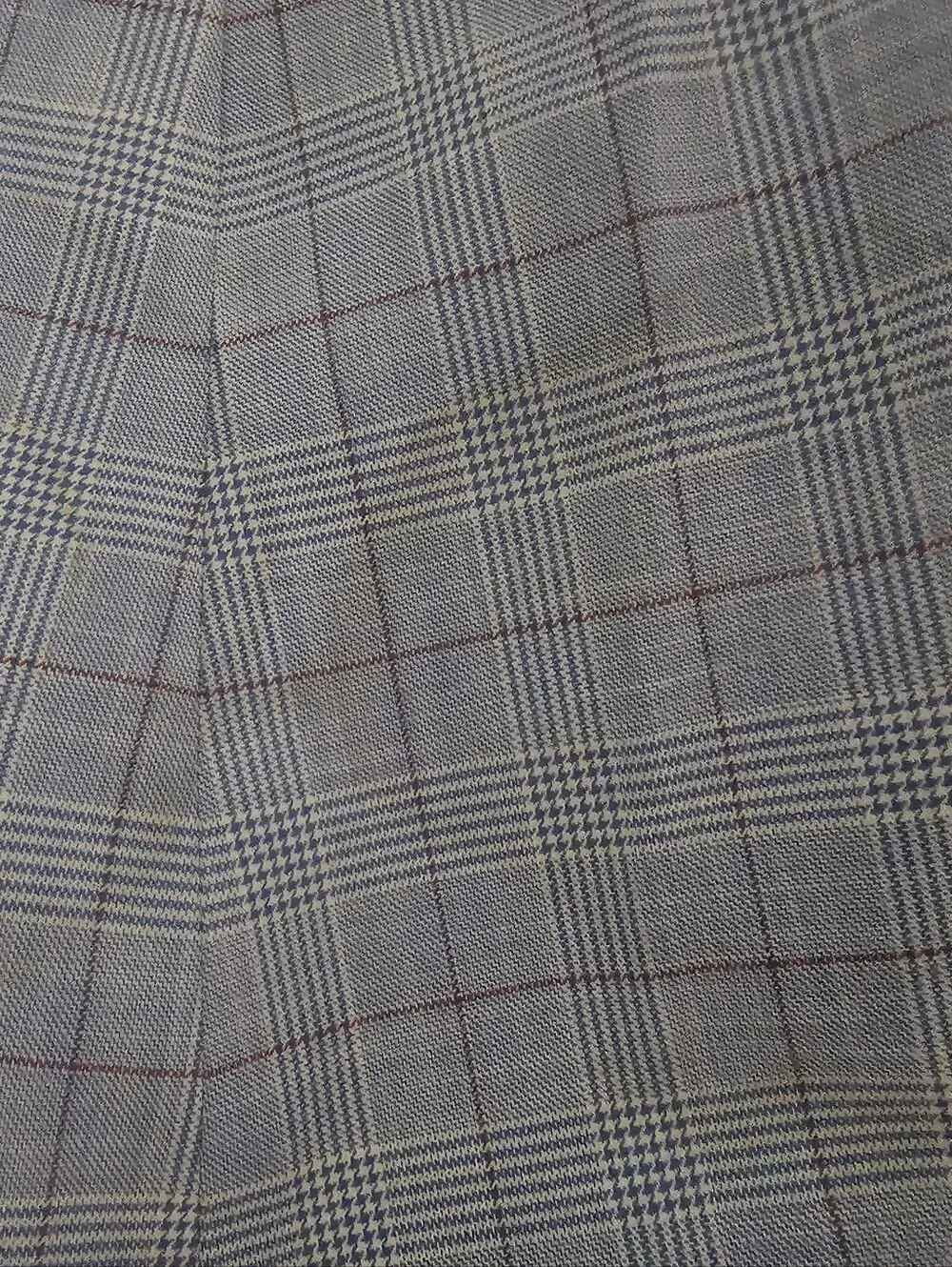Stafford Glen Plaid Sport Coat Blazer Men’s 44R Blue Windowpane Business Career